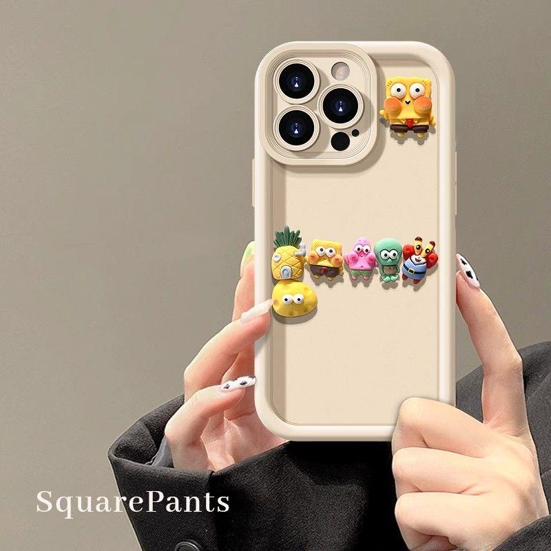 Hoạt Hình Ốp Điện Thoại Silicon Hình Spongebob Cho samsung a24 a25 a34 a54 a23 a33 a53 a20 a12 a11 a03 a04 a10s a30 a20s a03s a02s a13 a14 a51 a31 a52 A32A1