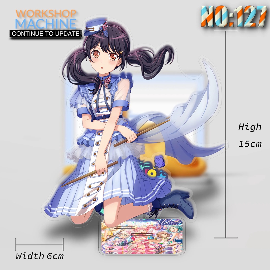 Mô hình Standee Hello Happy World BanG Dream Anime Hagumi 18 Phụ kiện trang trí để bàn góc học tập