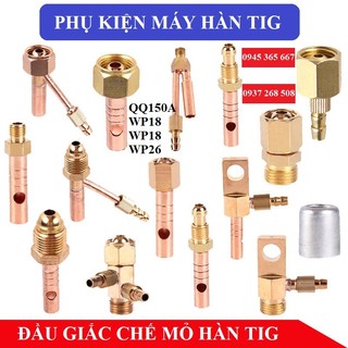 Đầu giắc chế mỏ hàn tig qq150 wp18 wp26 dây hàn tig súng cắt plasma p80 cáp liền cáp rời phụ kiện máy hàn tig
