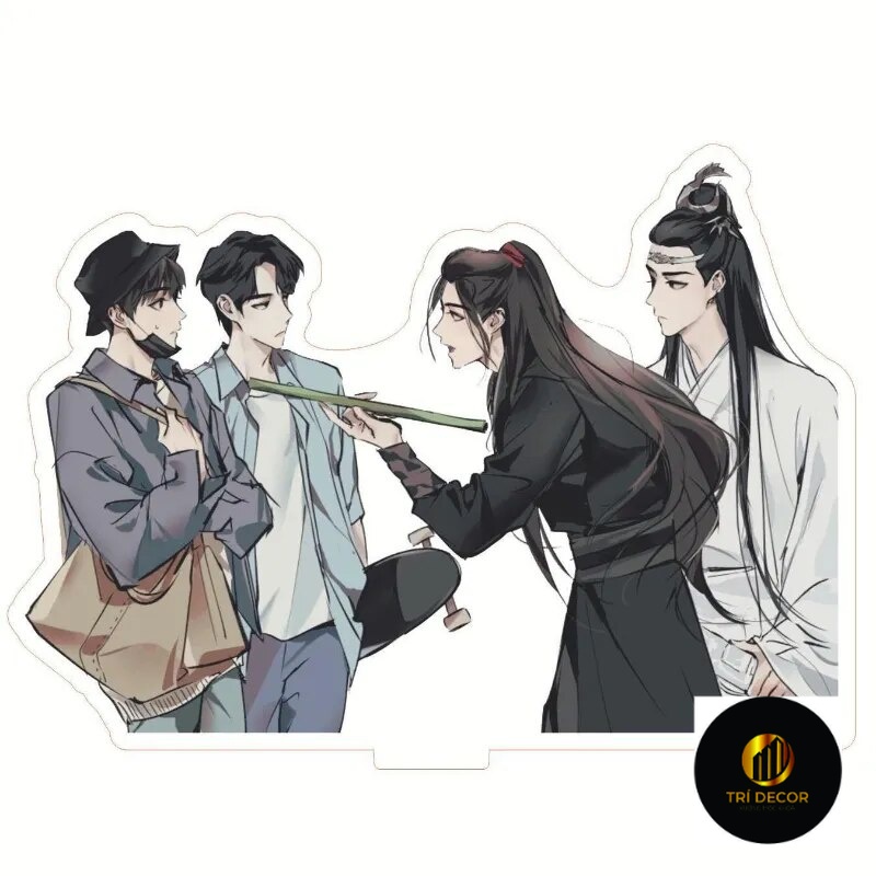 Mô hình Standee Trần Tình Lệnh Vương Nhất Bác Tiêu Chiến Ngụy Anh Lam Trạm Phụ kiện trang trí để bàn góc học tập