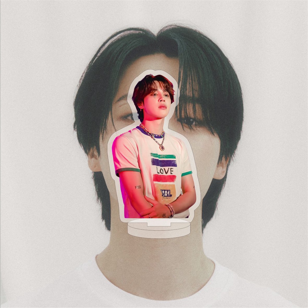 Album Ảnh bts 2023 jimin Hai Mặt Trang Trí Bàn Làm Việc