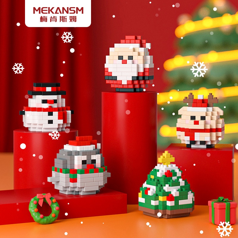 Ông Già Noel Lắp Ráp Để Bàn Trang Trí Giáng Sinh