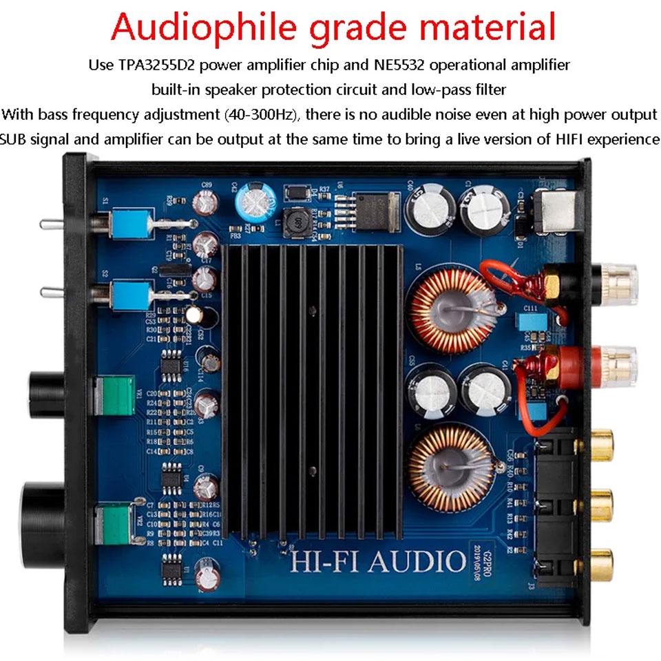 BỘ KHUẾCH ĐẠI LOA SUB  300W SUCAUDIO A3001