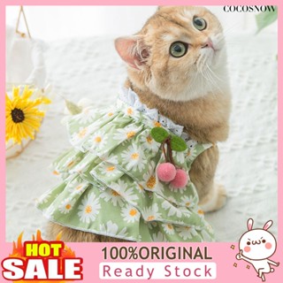 [cisi] Váy Xếp Ly Thoáng Khí Thoải Mái Trang Trí cherry Dành Cho Mèo Cưng