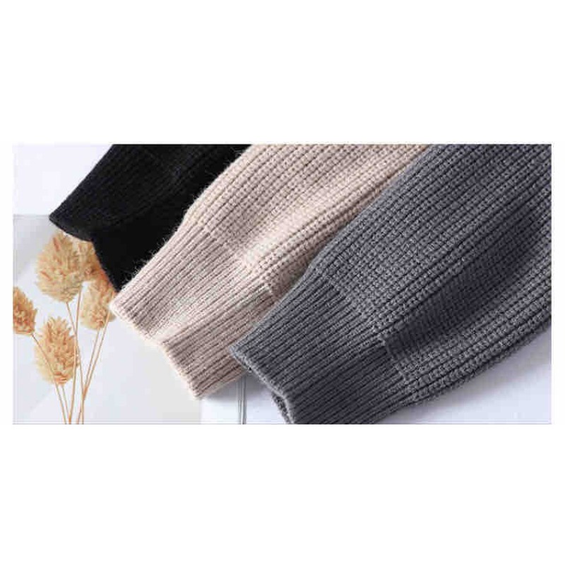 Áo sweater Cổ Tròn Dáng Rộng Dày Dặn Ấm Áp Thoải Mái Thời Trang Cho Nam