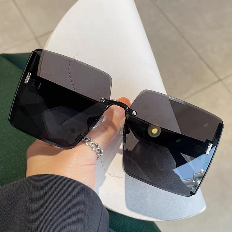 Kính Mát Gọng Vuông Chống Tia uv400 Thời Trang Cho Nam Nữ