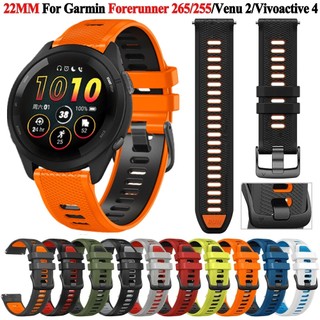 Dây đeo 22mm cho đồng hồ thông minh garmin forerunner 265 255 music vivoactive4 venu2 / 5 peak 9 peak pro