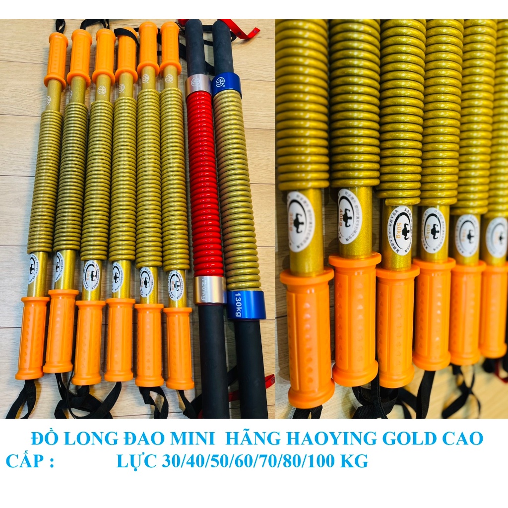 Gậy lò xo tập cơ tay 100kg Queen Dụng cụ bẻ tập cơ tay ngực tập gym thể dục thể thao 30 40 50 60 70 80 90 100 110 120kgT