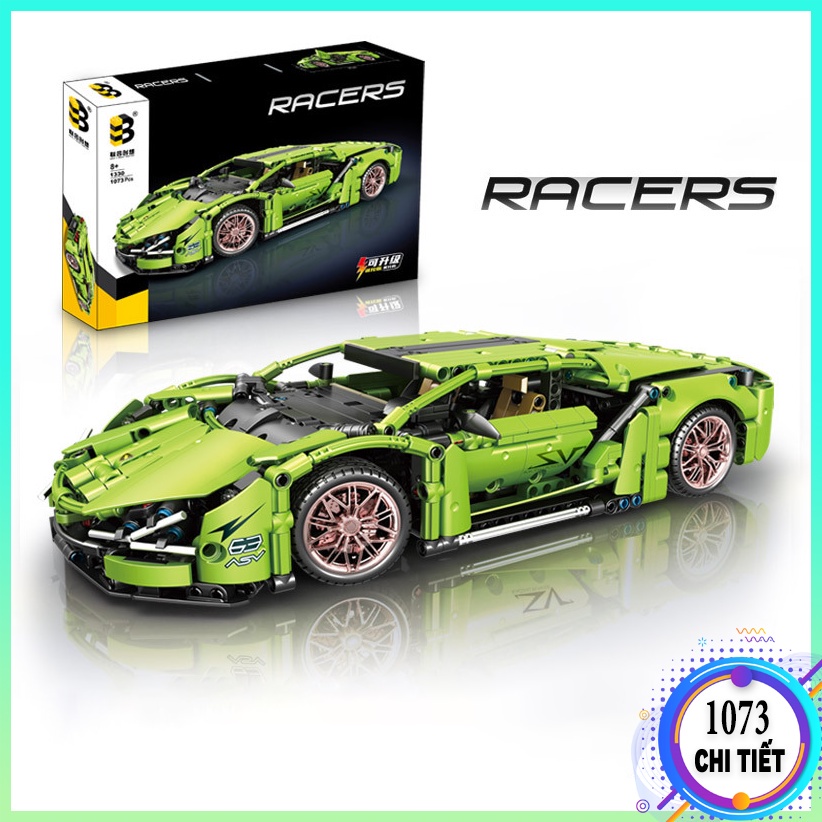 Bộ đồ chơi lắp ráp Lego xe đua Bugatti Chiron Limited TC1299, Xếp hình lego