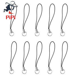 Set 10 dây đeo điện thoại màu đen / bạc