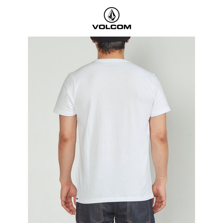 Volcom Áo Thun Ngắn Tay Đính Đá Thời Trang Mùa Hè Cho Nam