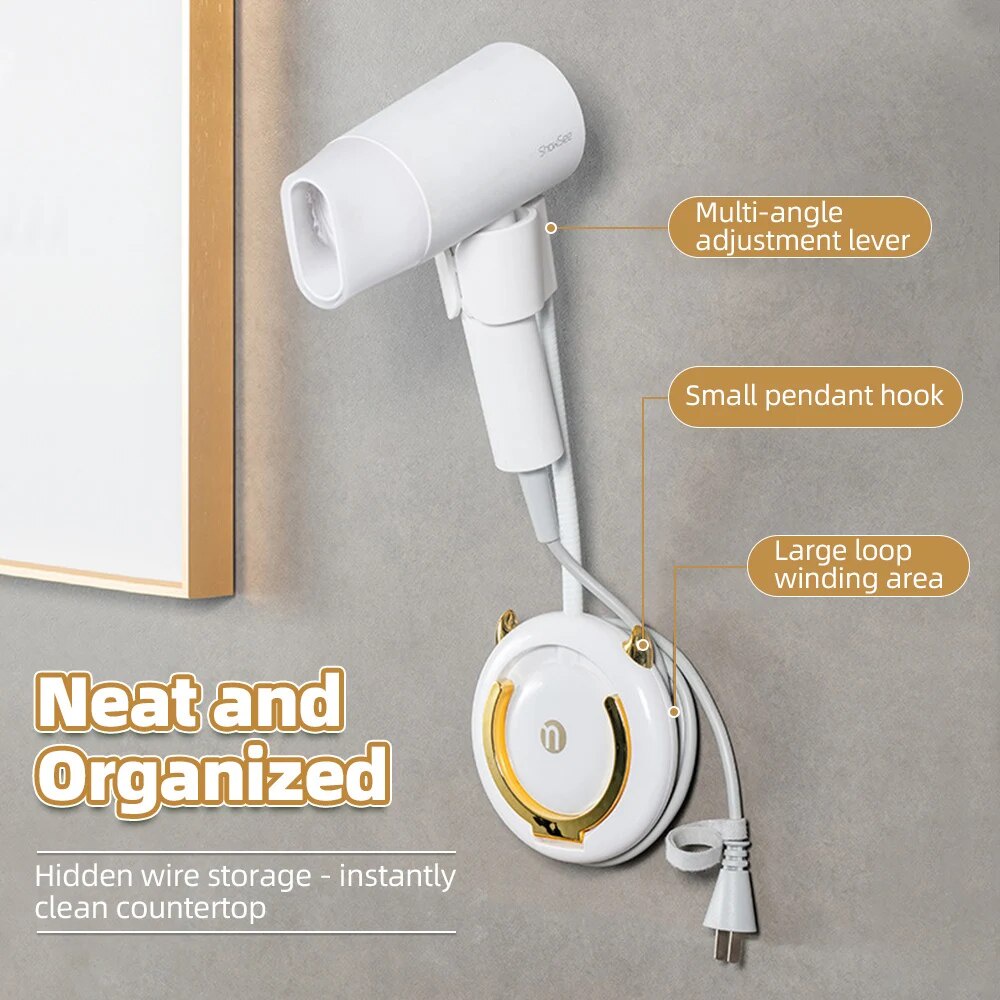 Giá Treo Máy Sấy Tóc Treo Tường Giá Đỡ Máy Sấy Tóc Lười Giá Đỡ Xoay 360 Độ Thổi Máy Sấy Giá Đỡ Tay Giá Đỡ Máy Sấy Tóc Homelove