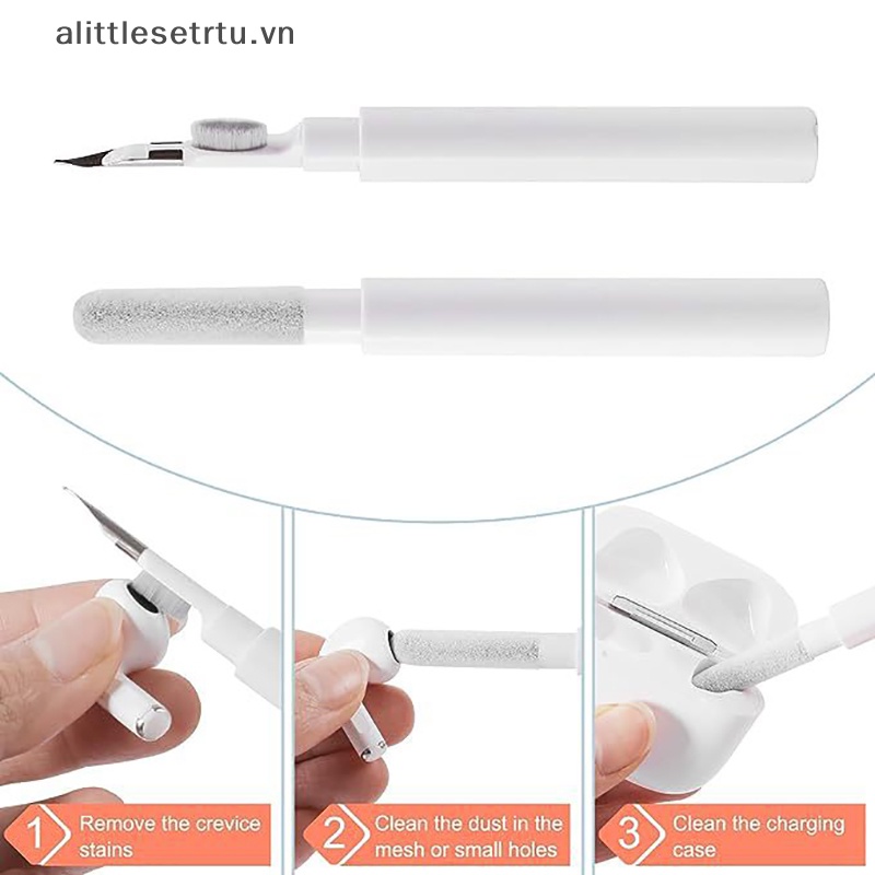 Alittlesetrtu Bộ Dụng Cụ Vệ Sinh Tai Nghe Chống Bụi Bẩn Tiện Dụng vn