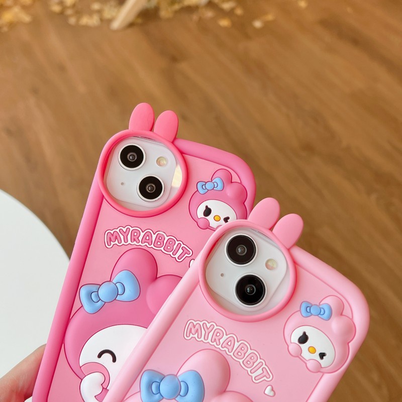 Sanrio Ốp Điện Thoại Họa Tiết my melody Dễ Thương Chống Sốc Cho iphone 15 14 13 12 pro max 11 13pro 14pro 15pro
