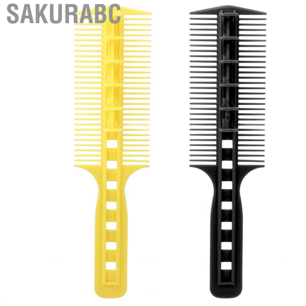 Sakurabc Double Sided Guide Comb  Multi Purpose Hair Cut Wide Tooth Removable for Hairdresser Salon