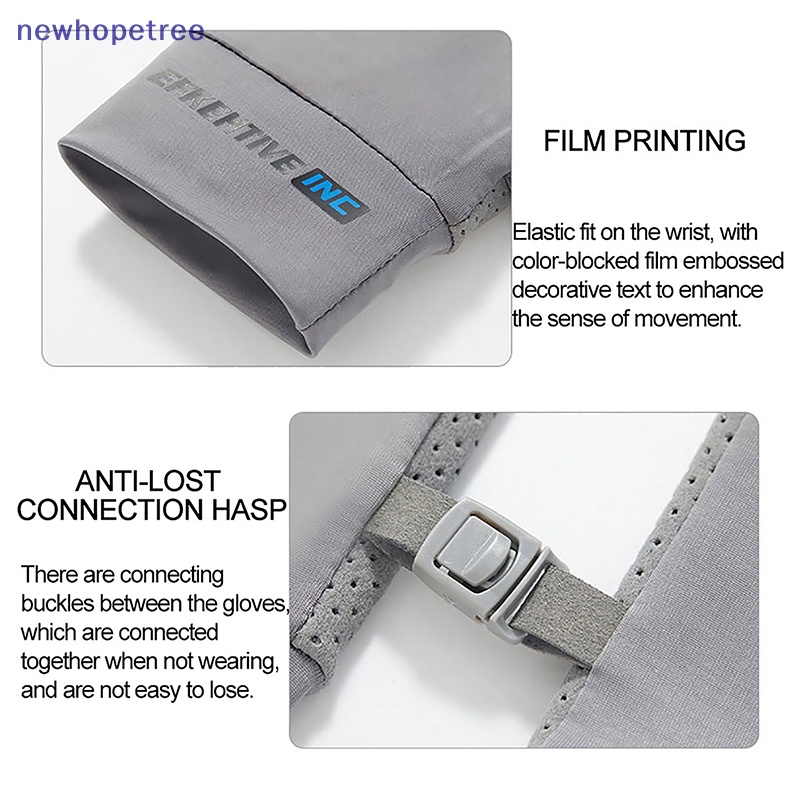 Ntvn Găng Tay Lụa Lạnh Thoáng Khí Chống Nắng Chống Trượt Nhanh Khô Cho Nam Và Nữ Vào Mùa Hè Đi Xe Đạp Ngoài Trời