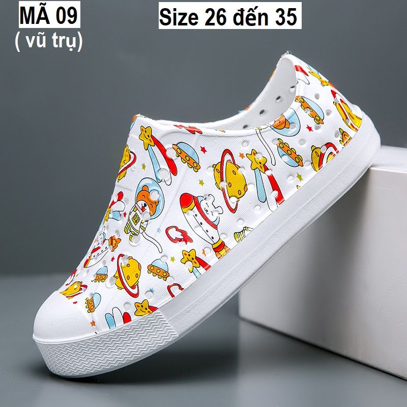 Giày nhựa su mềm đi mưa, đi biển NATIVE KIDS- giày trẻ em siêu nhẹ, giày đi mưa