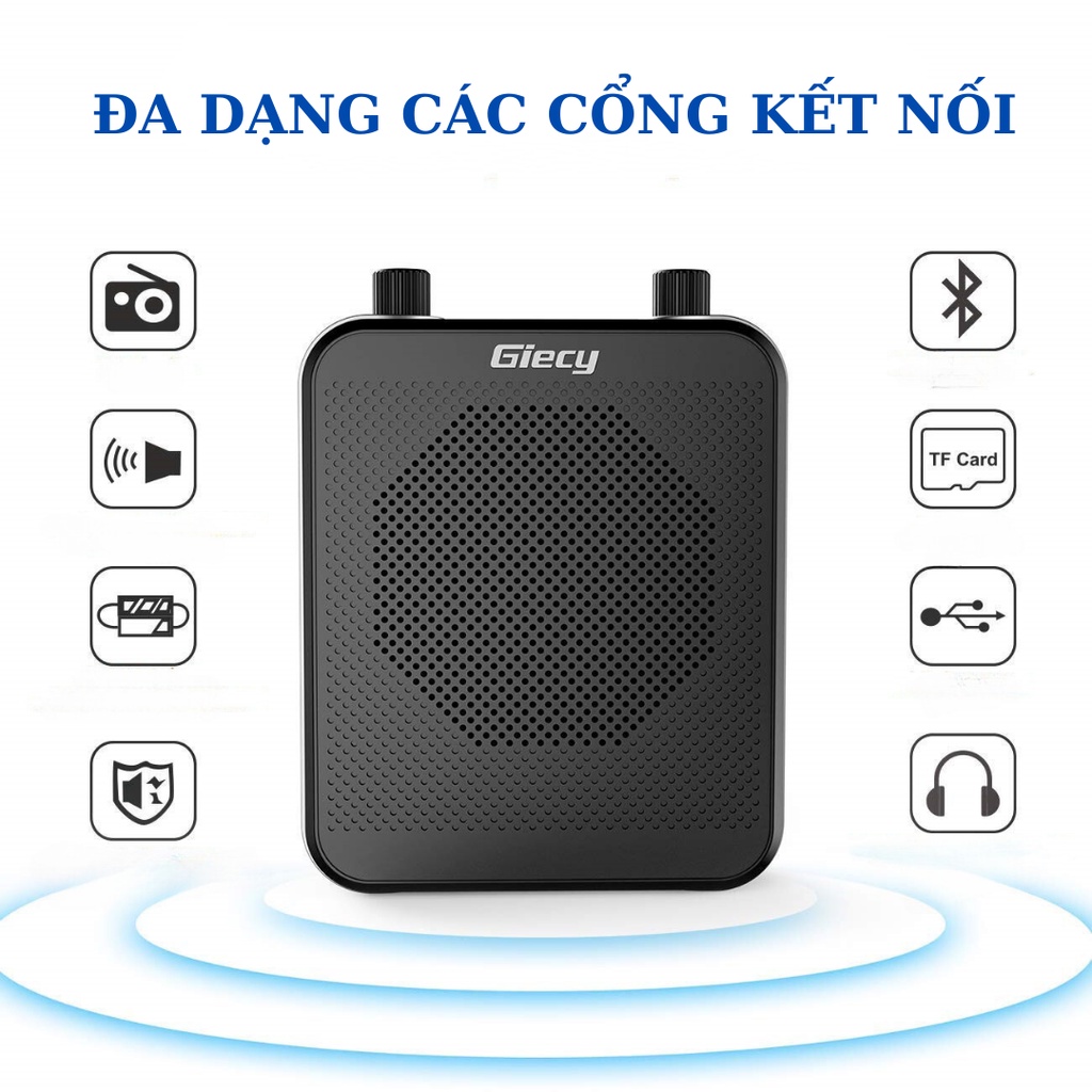 Máy Trợ Giảng Giecy , Công Suất Loa Lớn , Chính Hãng Cao Cấp Bảo Hành 12 Tháng