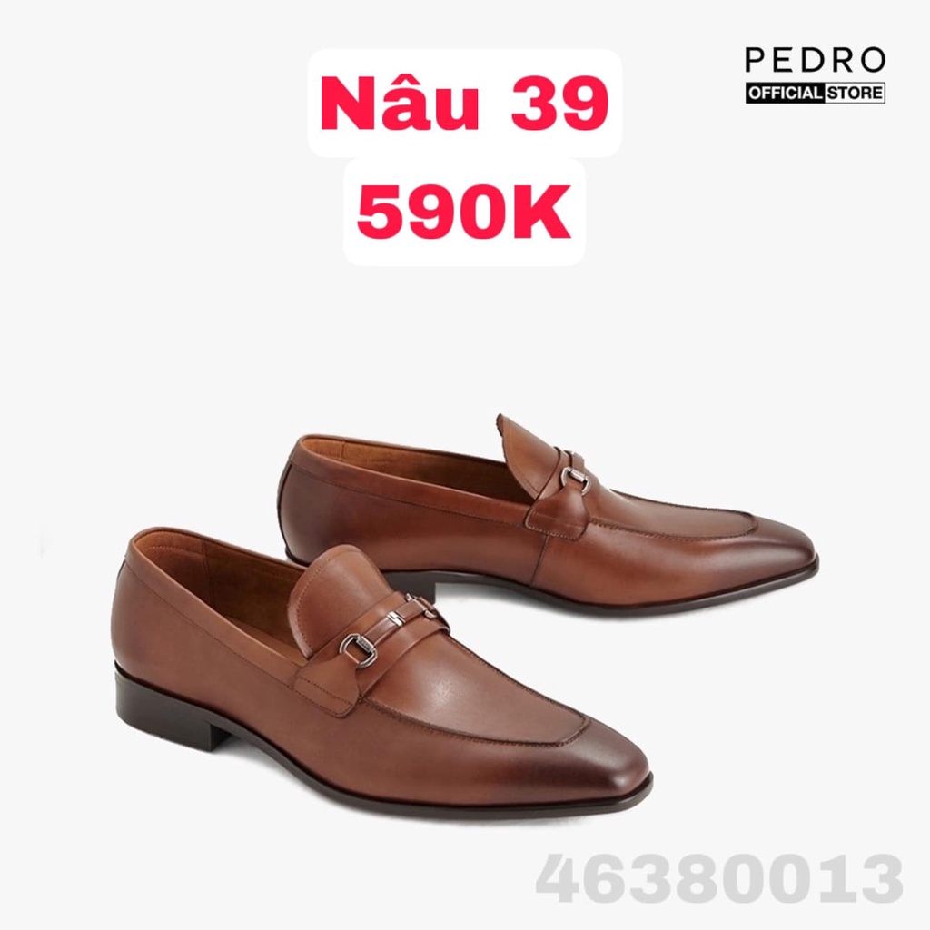 PEDRO Giày Âu giày Tây giày lười nam công sở da thật cao cấp - hộp sang trọng - PM1-46380013