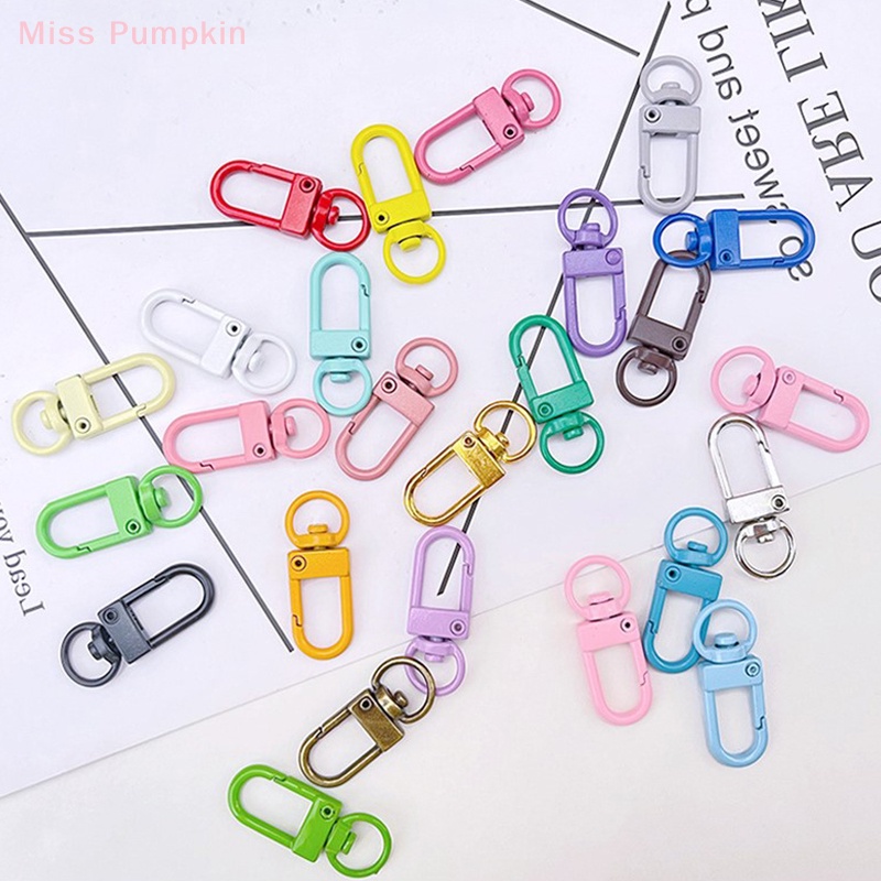 5 Móc Chìa Khóa Xe Hơi Bằng Kim Loại Màu Kẹo Hình Tôm Hùm Dễ Thương diy