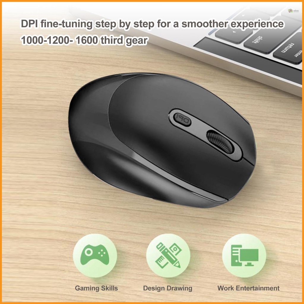 Fashionable Wireless Mouse for Laptop - Rechargeable Silent Mouse with Optical Indicator for Office Women and Students