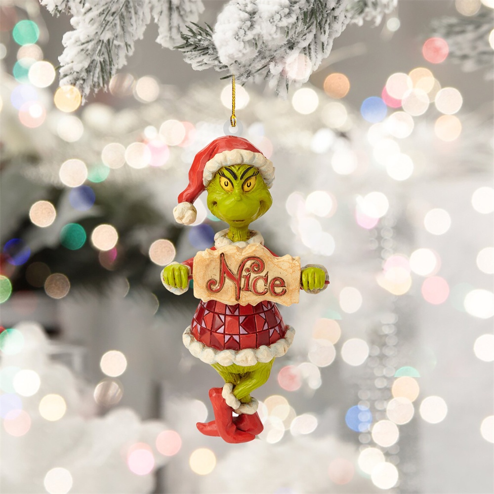 2023 Mới Disney The Grinch Anime 2D Mô Hình Phẳng Trang Trí Tiệc Giáng Sinh Ngày Lễ Đồ Mặt Dây Chuyền Xe Đồ Trang Trí Trẻ Em Quà Tặng flash12_vn