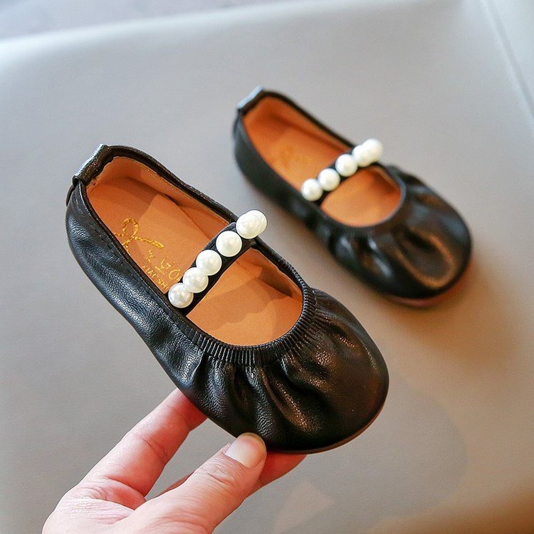 Giày búp bê cho may nhún điệu đà bé gái, Giày bệt quai chun đính đá dễ thương đế cao su chống trơn trượt tốt K99