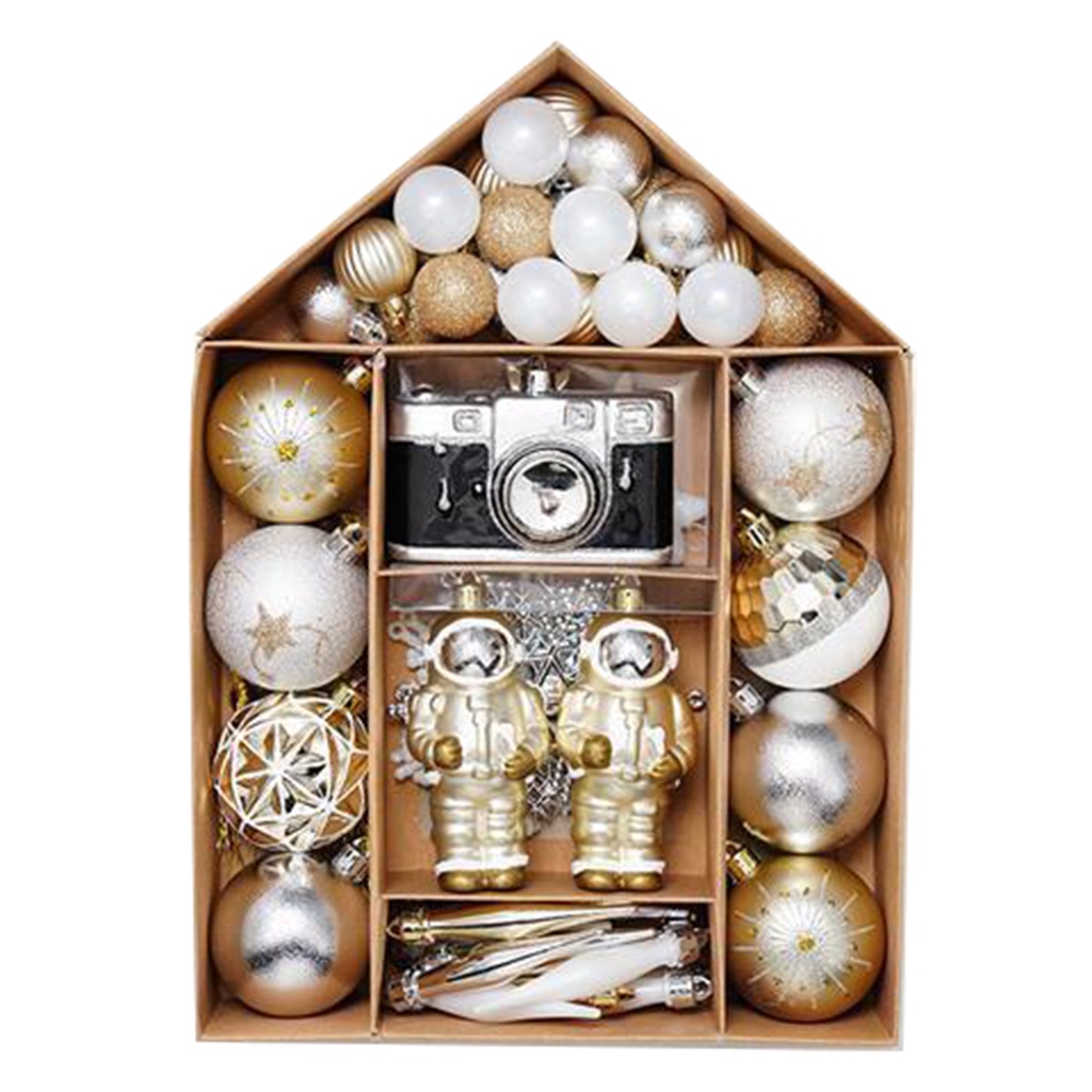 Stylish For Holiday Wedding Party Decor with 70PCS Christmas Ball Ornaments