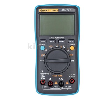 Đồng hồ đo vạn năng kỹ thuật số bside zt302 đếm 9999 true rms ac / dc