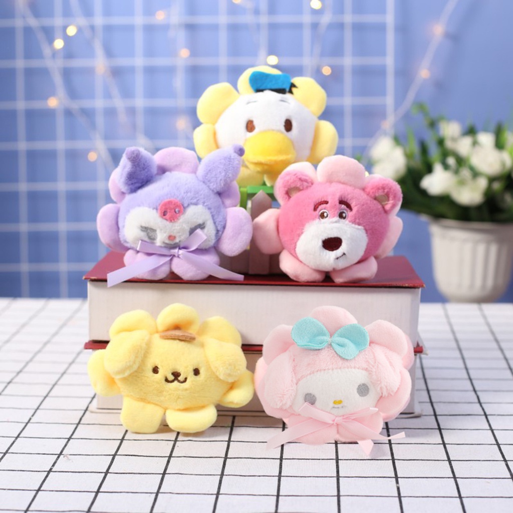 Búp Bê Nhồi Bông Hình Chú Chó sanrio kuromi 12cm Dễ Thương