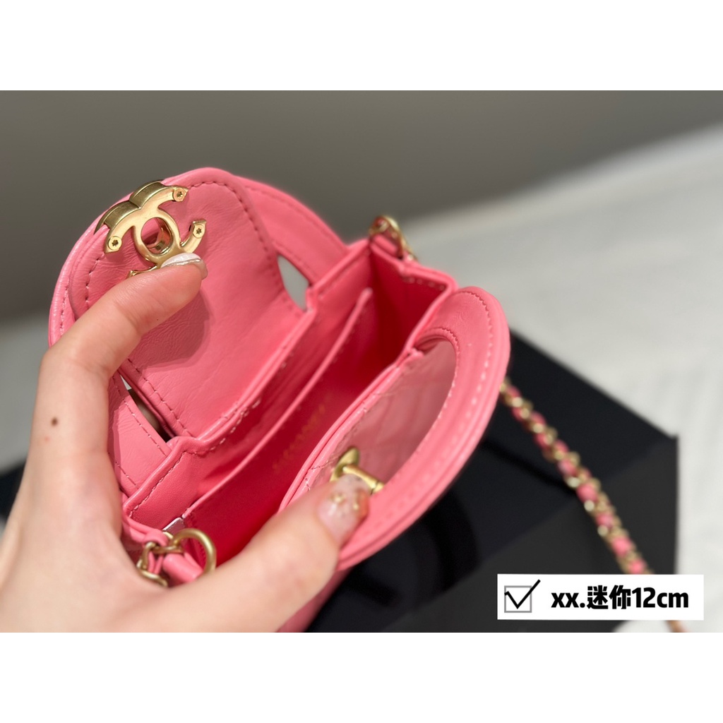 C- mini c- mini!!! Túi Xách Da 23k 23k Phối Dây Xích Đeo Vai Sành Điệu Cho Nữ 12cm