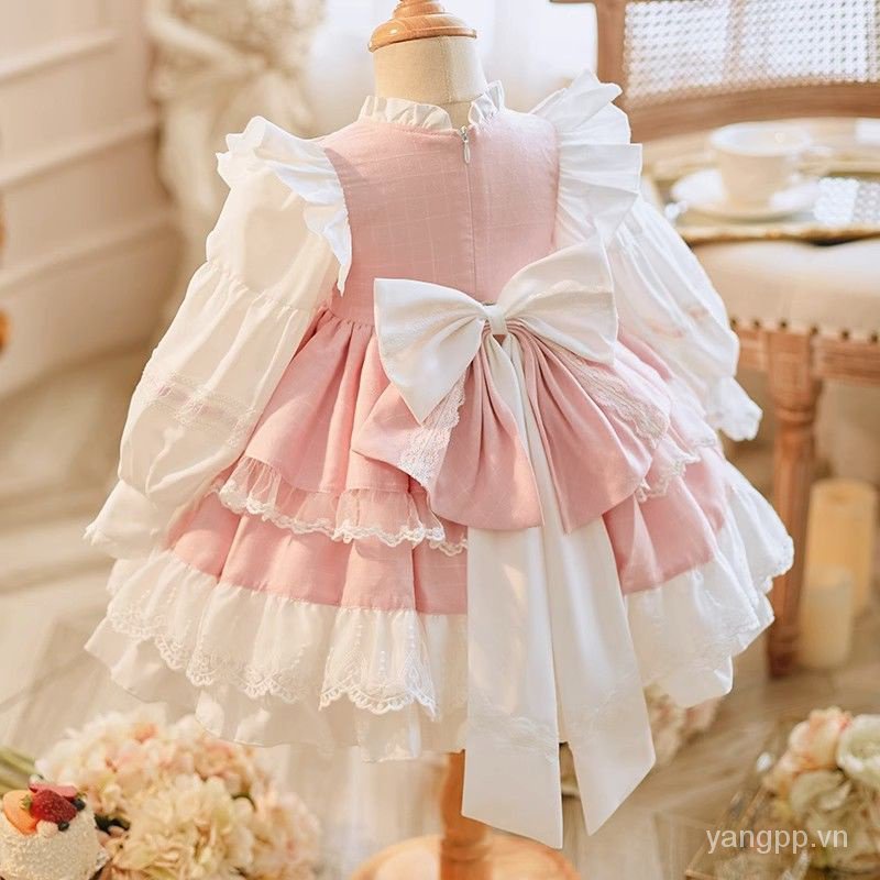 Hàng Mới Về Đầm lolita Thời Trang Thu Đông 2023 Dễ Thương Cho Bé Gái