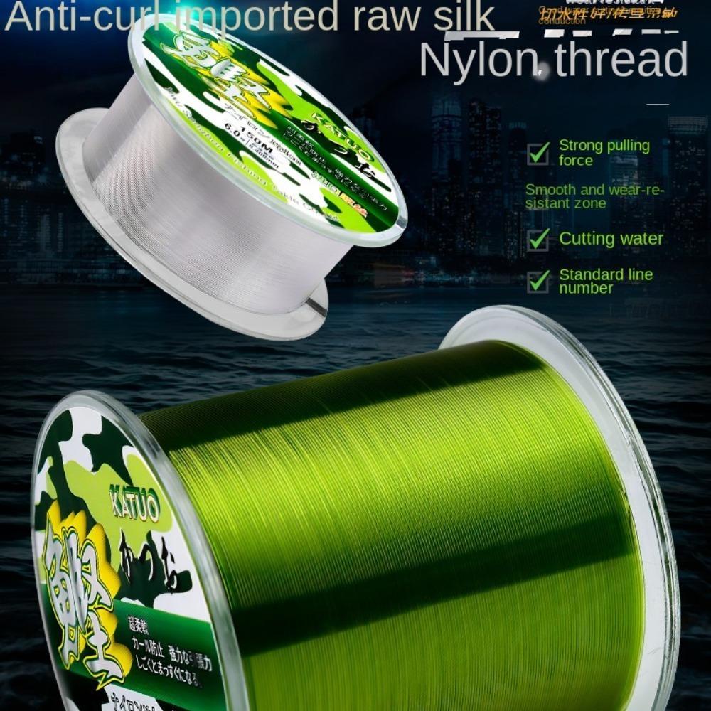 Mực Bộ 2 Cuộn Dây Câu Cá nylon Đàn Hồi 150m 150m