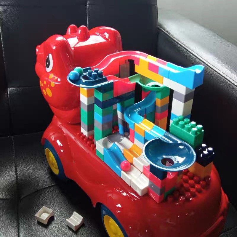 Đồ chơi xe oto  kèm lego 124 chi tiết mẫu vịt , khủng long, máy xúc , xe lu mới nhất 2023