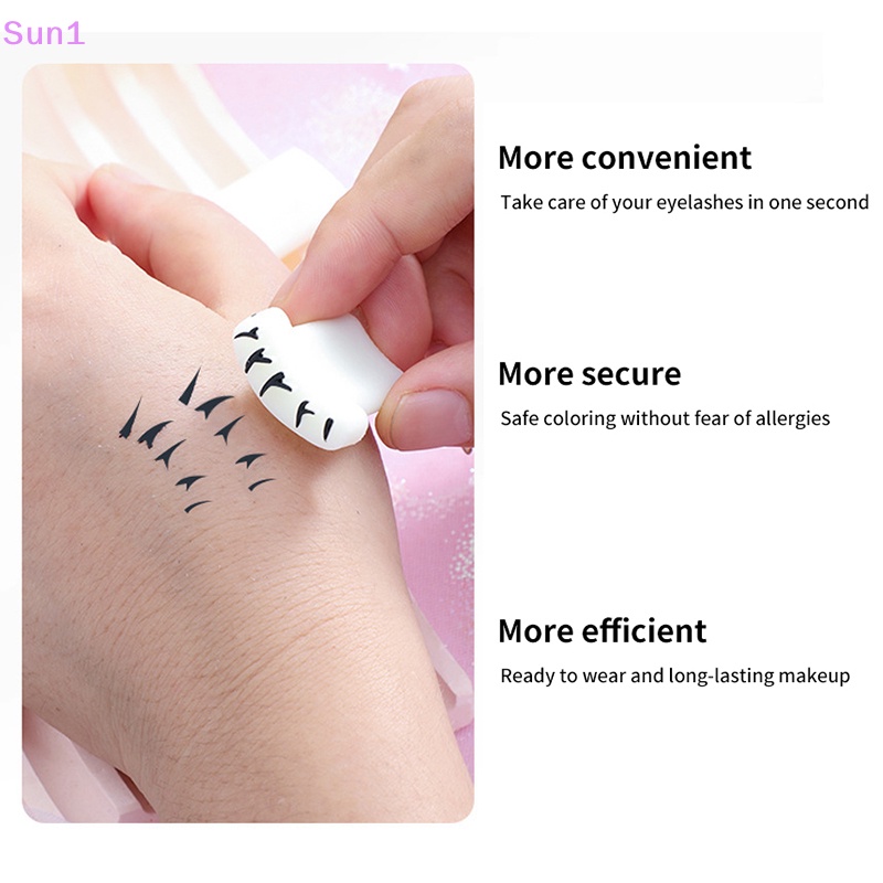 Bộ 2 Con Dấu silicone In Lông Mi Giả Tự Nhiên Cho Người Mới Bắt Đầu sun1 >