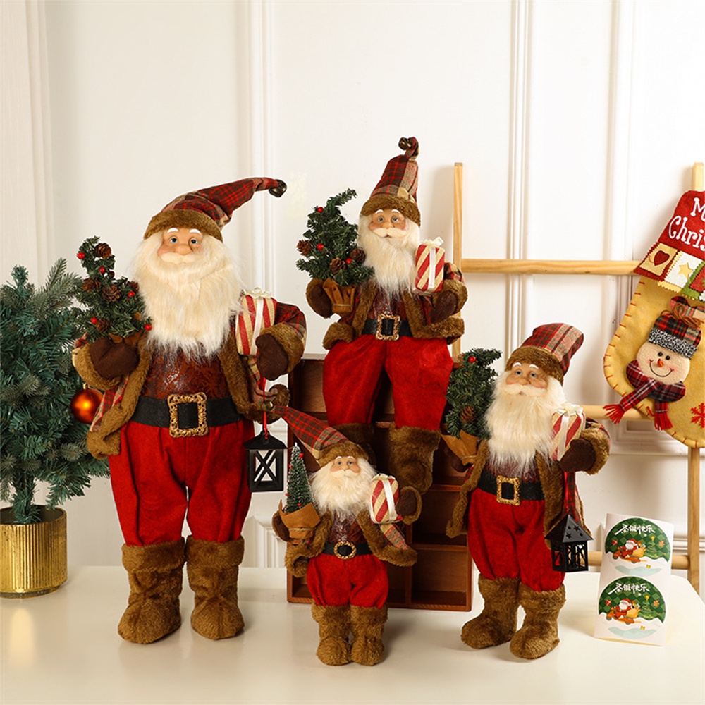 30/60/80Cm Ông Già Noel Giáng Sinh Búp Bê Đứng Vui Vẻ Trang Trí Giáng Sinh Cho Gia Đình Xmas Vật Trang Trí Dự Tiệc Cung Cấp Năm Mới 2023 Bán Chạy