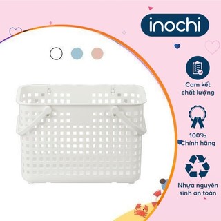 Giỏ xách quai giữa Inochi - Nachi màu Trắng/Hồng/Xanh