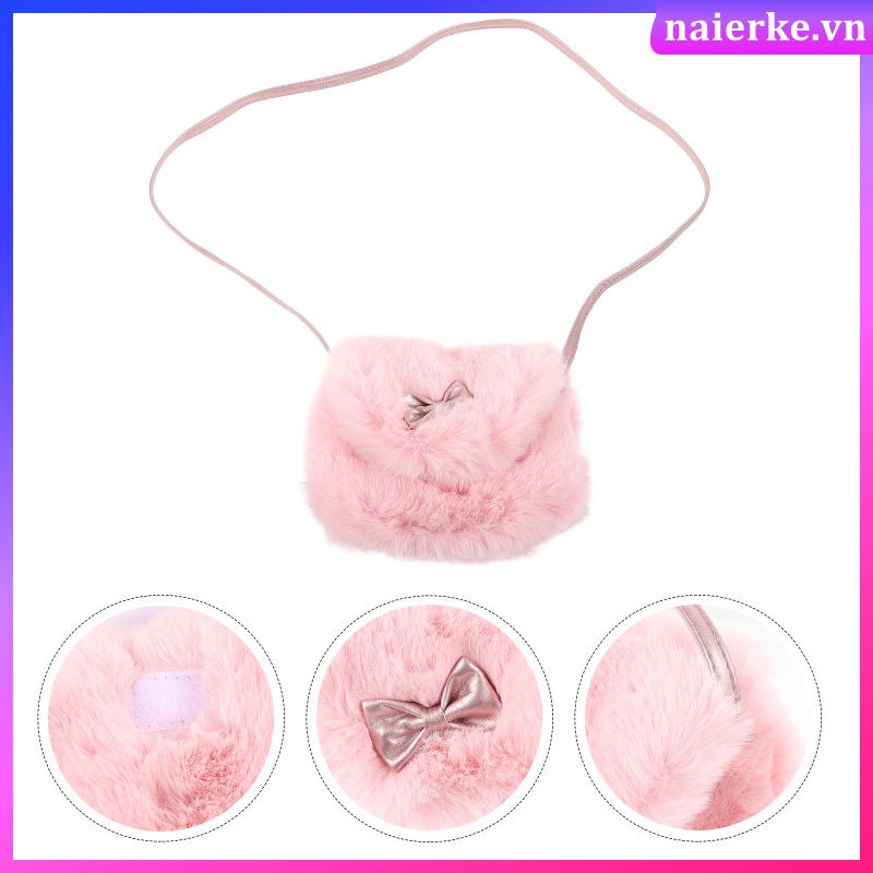 Túi Đeo Chéo Vai Bằng Lông Dễ Thương Dành Cho Nữ