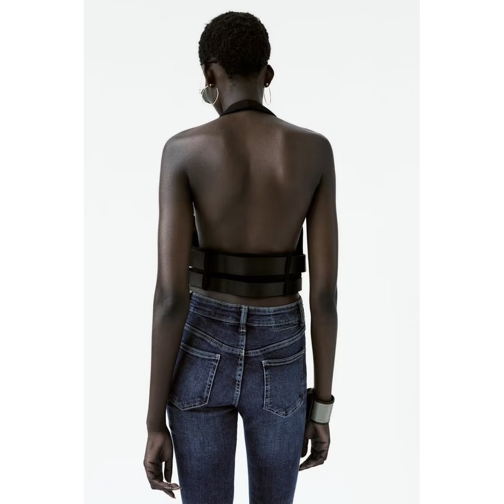 Hàng Mới Về Mới Áo Hai Dây Phong Cách Âu Mỹ Thời Trang Mùa Thu Quyến Rũ Cho Nữ w03 4315 2023