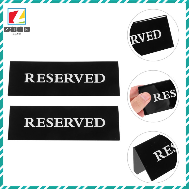 Set 2 Thẻ Hình Tam Giác Bằng acrylic Trang Trí Bàn Làm Việc