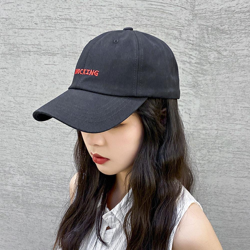 Mũ Lưỡi Trai Màu Trơn Thêu Chữ Thời Trang Hàn Quốc b5t2