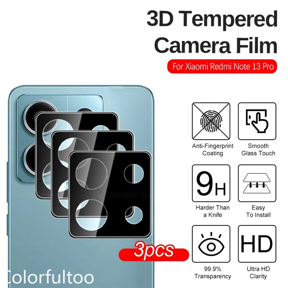 Kính Cường Lực 3d hd Bảo Vệ camera Cho redmi note 13 12 pro plus 12pro + 12 Turbo 13pro + note12pro note13pro note12 4g 5g