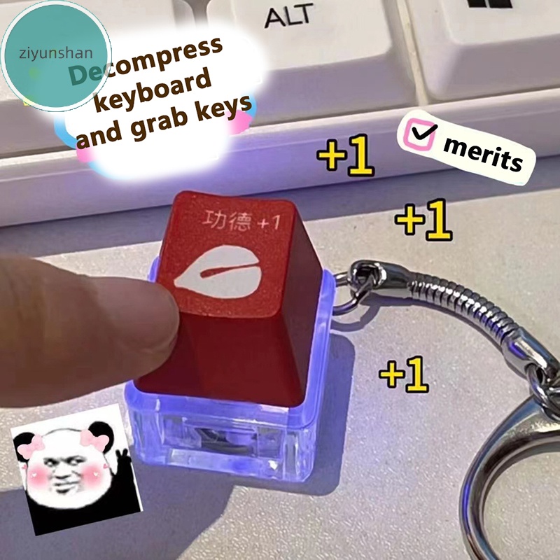 Ziyunshan Móc Khóa Bàn Phím Cơ Học + 1 Ngón Tay Phát Sáng Độc Đáo vn