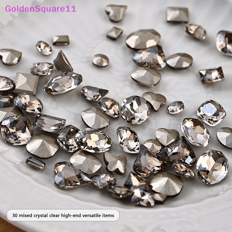 Bộ 30 Hạt Đá 3d Lấp Lánh Trang Trí Móng Tay Nghệ Thuật Cho Nữ