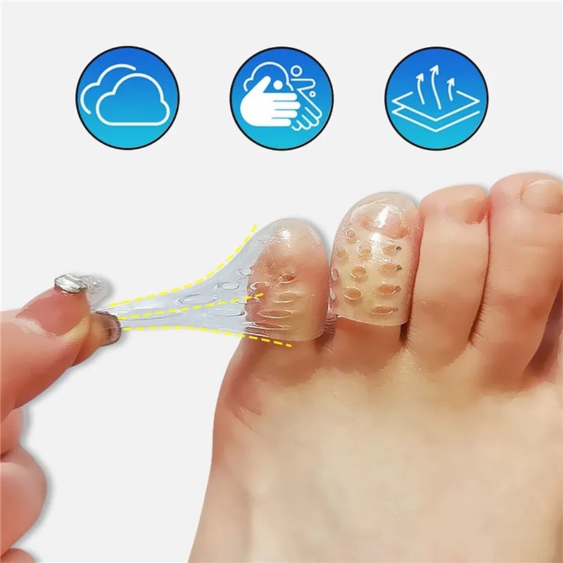 Silicone Set 20 Miếng Silicon Bảo Vệ Ngón Chân Chống Ma Sát Thoáng Khí Cho Nam Nữ