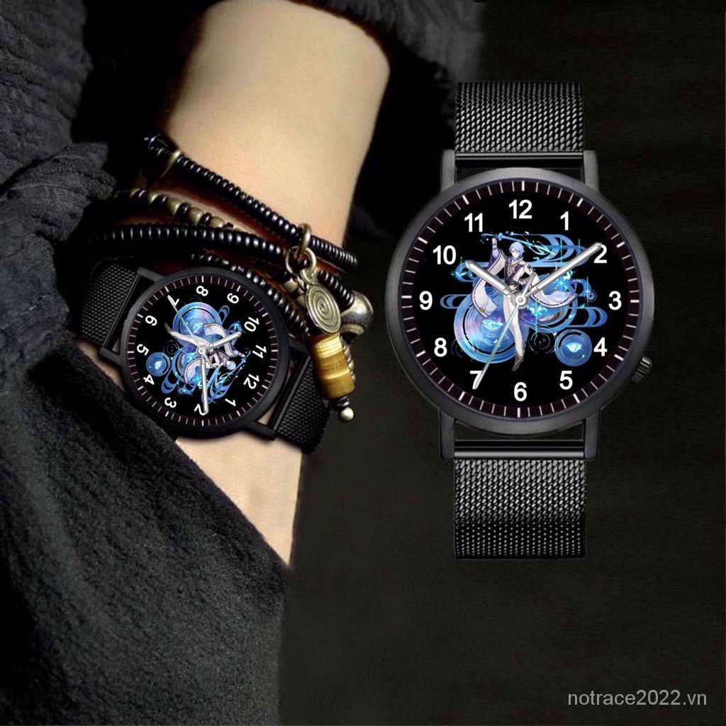 ★Genshin Impact★Ayato Đồng Hồ Đeo Tay Phát Quang Chống Thấm Nước Hai Chiều Thời Trang