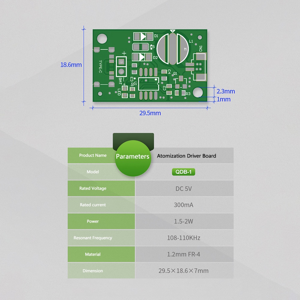 Aideepen dc5v usb Phun Sương Làm Ẩm Không Khí Bằng Sóng Siêu Âm diy Giao Diện Loại c ucb