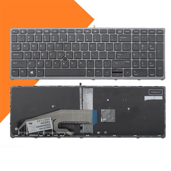 Bàn phím laptop HP Zbook 15 G3, 15 G4, Zbook 17 G3, 17 G4 CÓ KHUNG CÓ CHUỘT CÓ ĐÈN