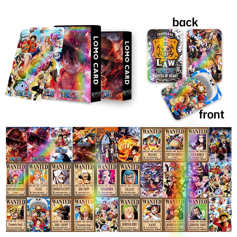 ONE PIECE, OSHI NO KO, Genshin, SPY FAMILY, Haikyuu!! Jujutsu Kaisen, NARUTO, BLUE LOCK, Demon Slayer Laser Flash Lomo Card Photocard
