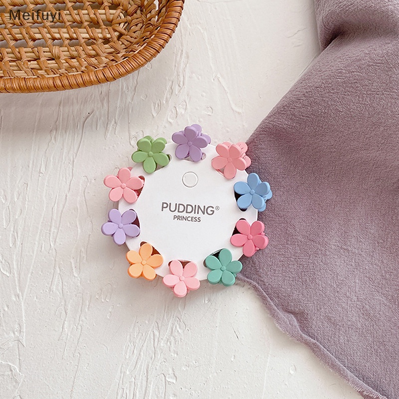 Set 10 Kẹp Tóc Hoa handmade Dễ Thương Cho Bé Gái